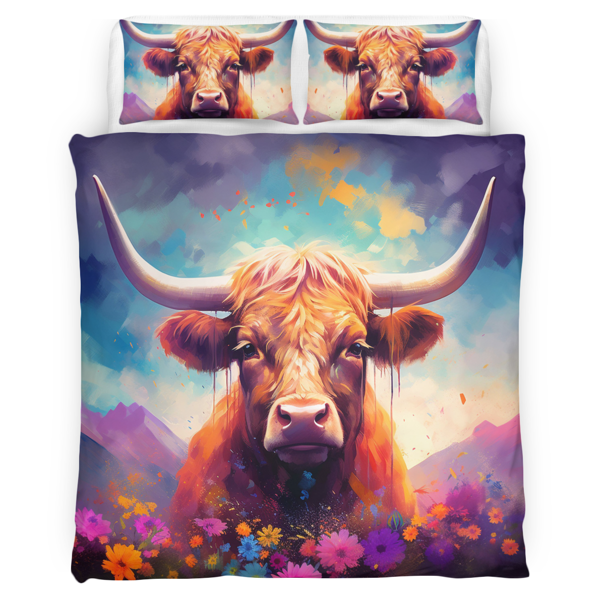 Highland Cow Bedding Set
