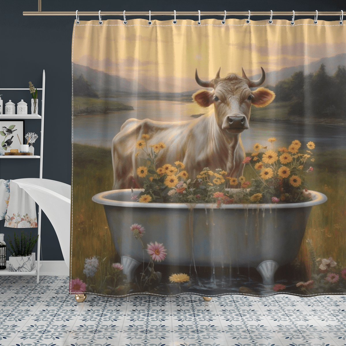 Cow Shower Curtain