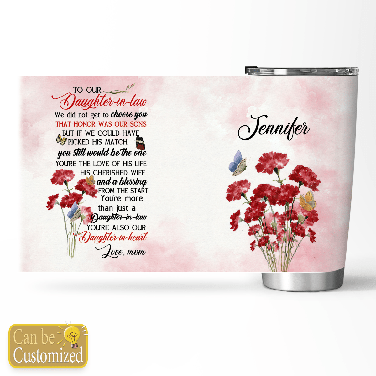 To My Daughter In Law Carnation Personalized