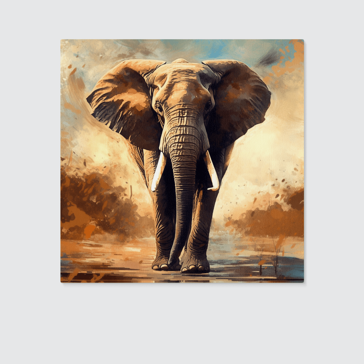 Elephant Square Canvas