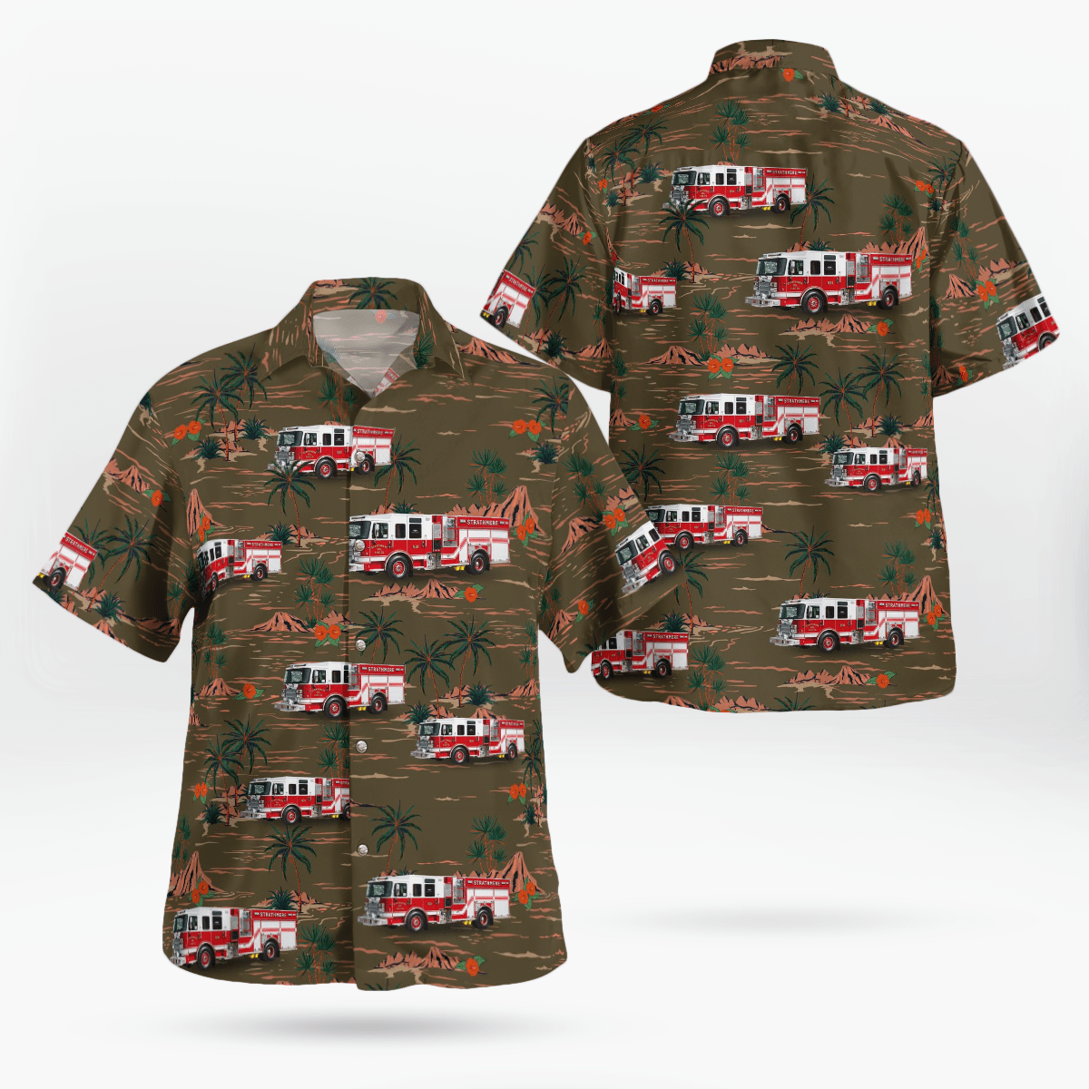 Strathmere, New Jersey, Strathmere Volunteer Fire Company Hawaiian Shirt DLHH0305PD10