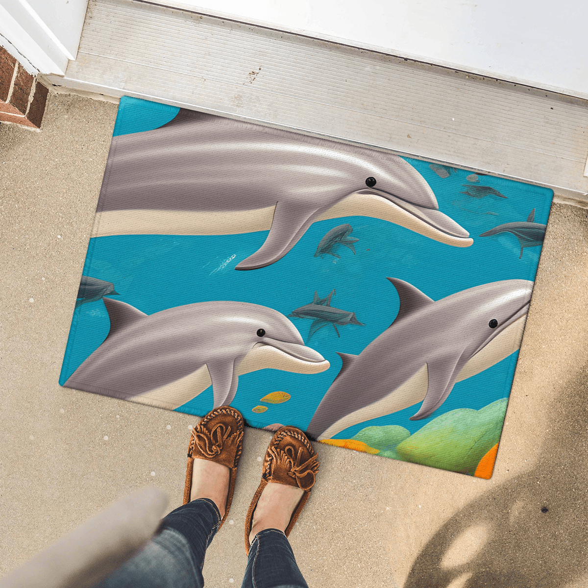 Dolphin Door Mat