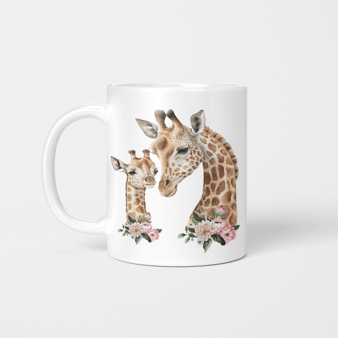 Mom and Baby Giraffe Mug